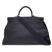 Hermes Blue Indigo Togo Kelly 50 Retourne 2way Handbag 11 Square: E 134672