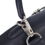Hermes Blue Indigo Togo Kelly 50 Retourne 2way Handbag 11 Square: E 134672