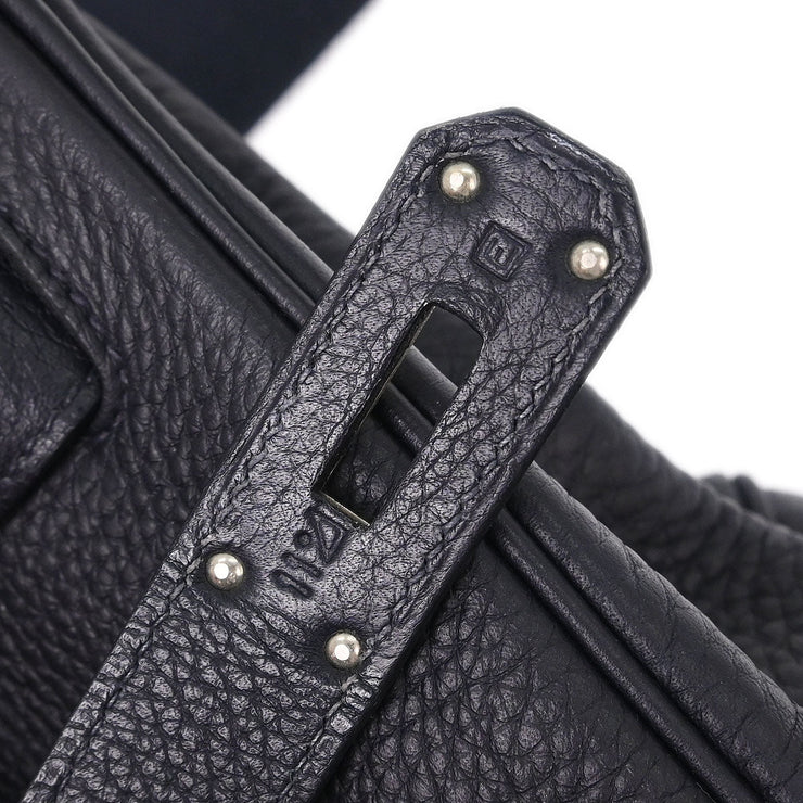 Hermes Blue Indigo Togo Kelly 50 Retourne 2way Handbag 11 Square: E 134672
