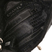 Chanel Black Satin Choco Bar Lipstick Shoulder Bag 134673