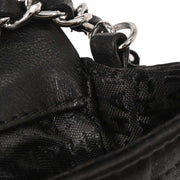Chanel Black Satin Choco Bar Lipstick Shoulder Bag 134673