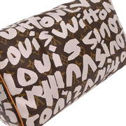 Louis Vuitton White Monogram Graffiti Speedy 30 Handbag M92195 TH0051 134679