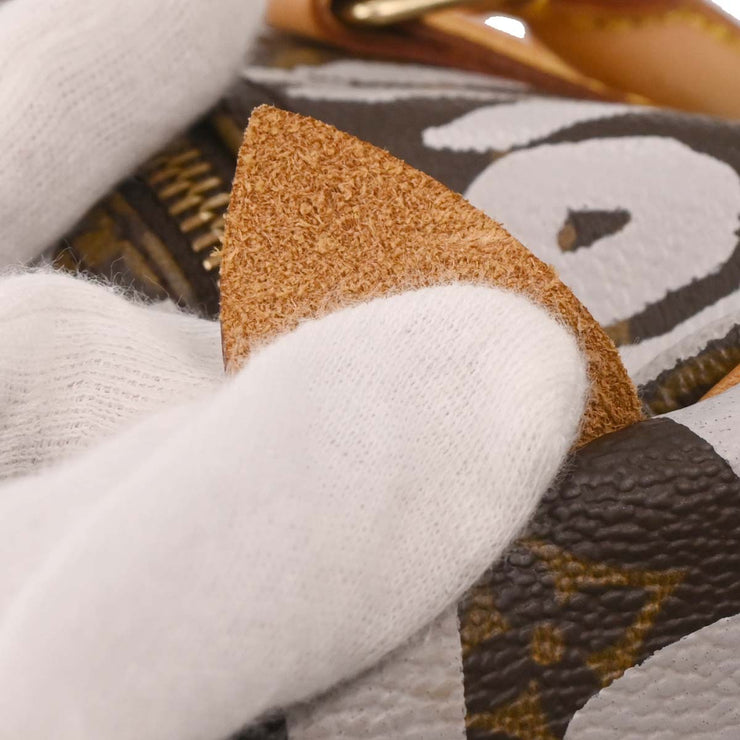 Louis Vuitton White Monogram Graffiti Speedy 30 Handbag M92195 TH0051 134679