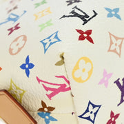 Louis Vuitton White Monogram Multicolor Pochette Cosmetic M47354 CA4152 134681