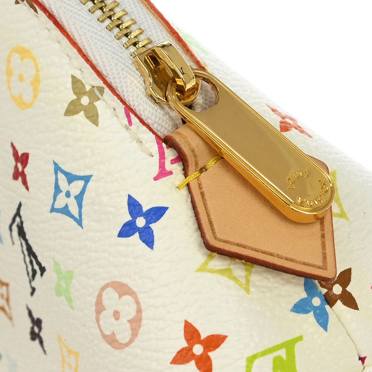 Louis Vuitton White Monogram Multicolor Pochette Cosmetic M47354 CA4152 134681