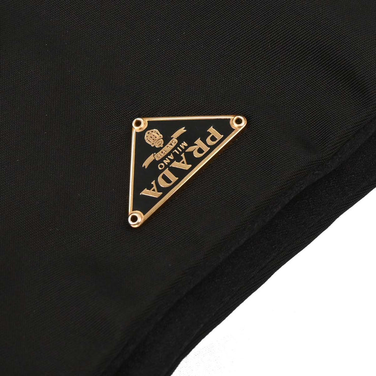 Prada Black Nylon Shoulder Bag 24 134686