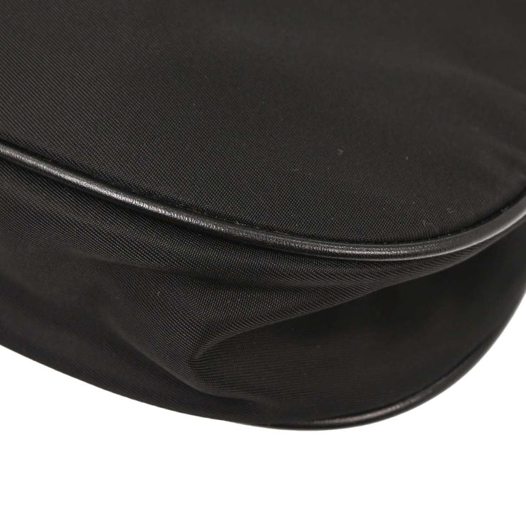 Prada Black Nylon Shoulder Bag 24 134686