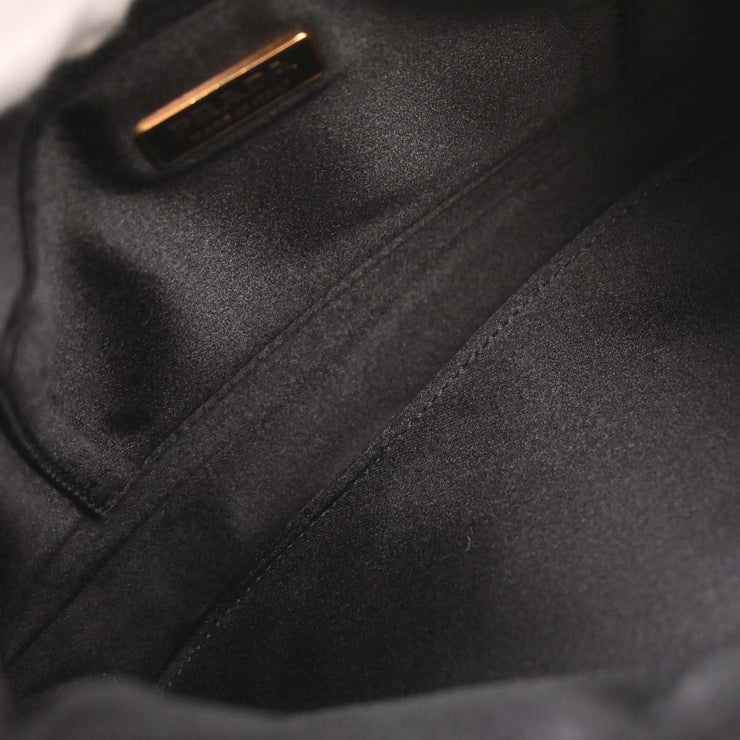 Prada Black Nylon Shoulder Bag 24 134686