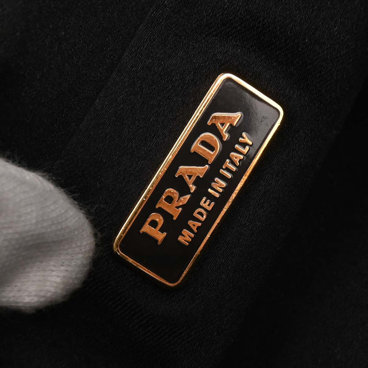 Prada Black Nylon Shoulder Bag 24 134686
