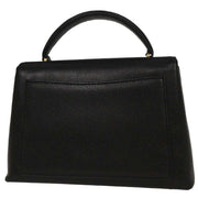 Chanel Black Calfskin Top Handle Handbag 134689
