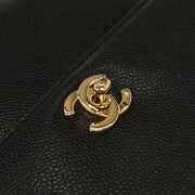 Chanel Black Calfskin Top Handle Handbag 134689
