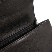 Chanel Black Calfskin Top Handle Handbag 134689