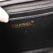 Chanel Black Calfskin Top Handle Handbag 134689
