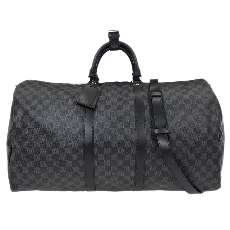 Louis Vuitton Damier Graphite Keepall Bandouliere 55 Duffle N41413 DU2193 134691