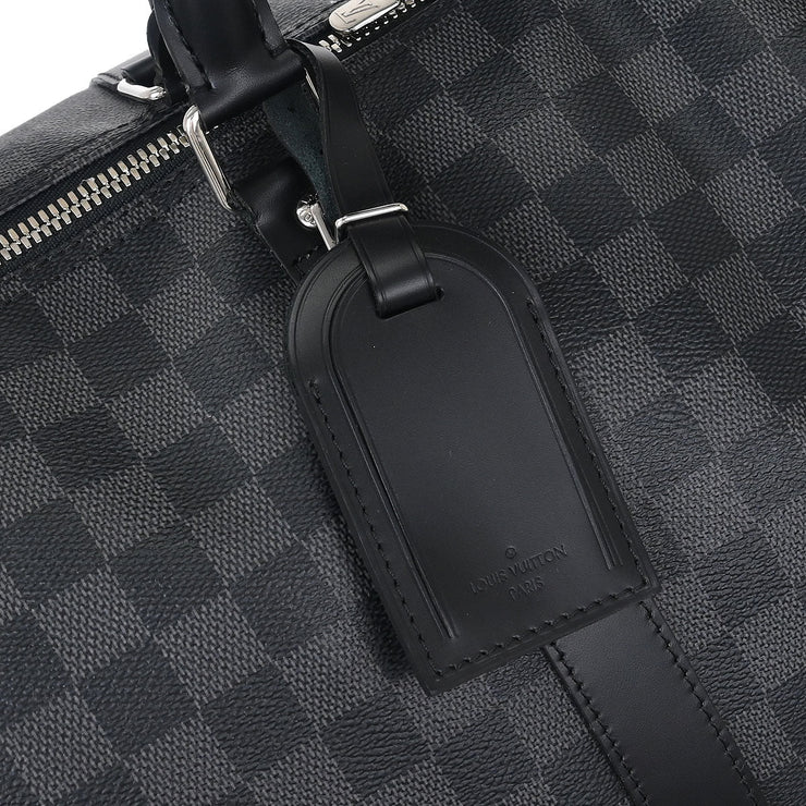 Louis Vuitton Damier Graphite Keepall Bandouliere 55 Duffle N41413 DU2193 134691