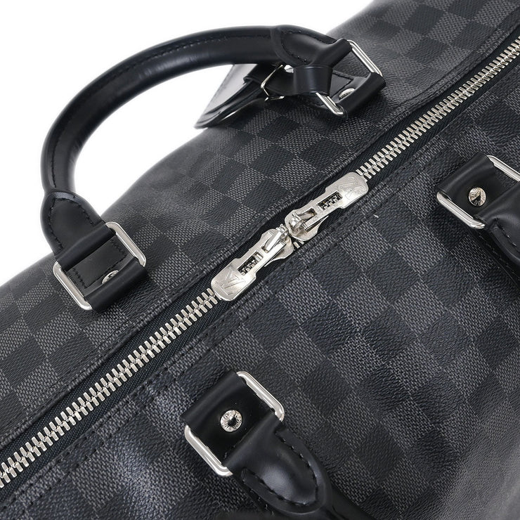 Louis Vuitton Damier Graphite Keepall Bandouliere 55 Duffle N41413 DU2193 134691