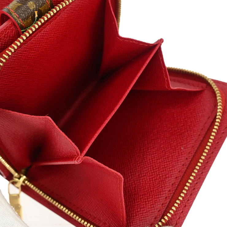 Louis Vuitton Monogram Cherry Compact Zip Wallet M95005 CA0035 134694