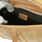 Christian Dior * Beige Mouton Saddle Handbag 01-RU-0065 134697