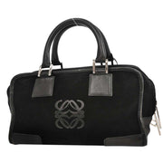 Loewe Black Suede Amazona 28 Handbag 060709 134698