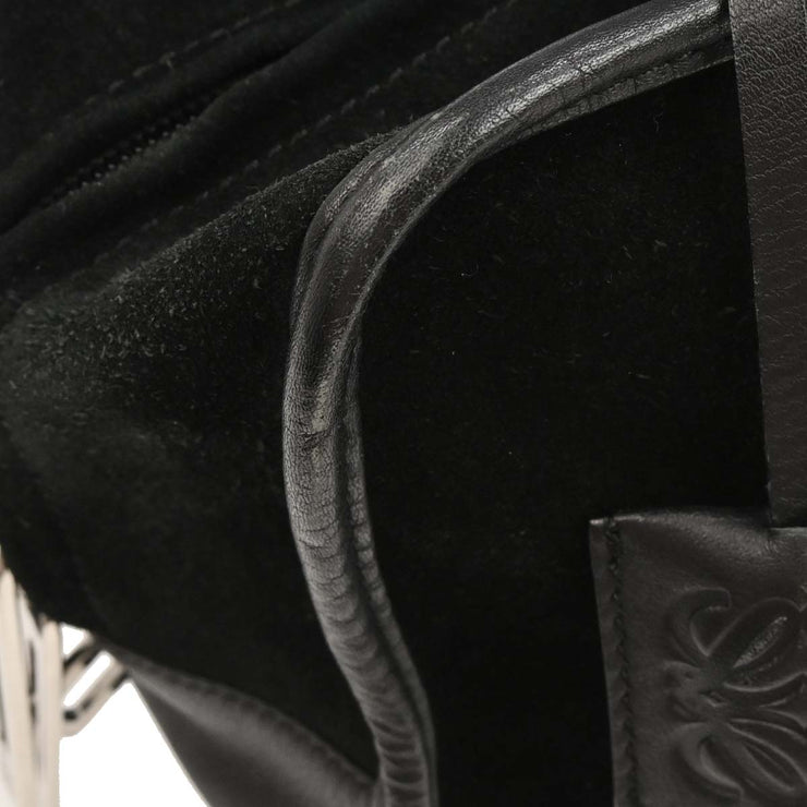 Loewe Black Suede Amazona 28 Handbag 060709 134698