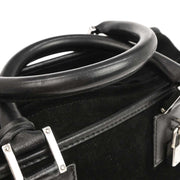 Loewe Black Suede Amazona 28 Handbag 060709 134698