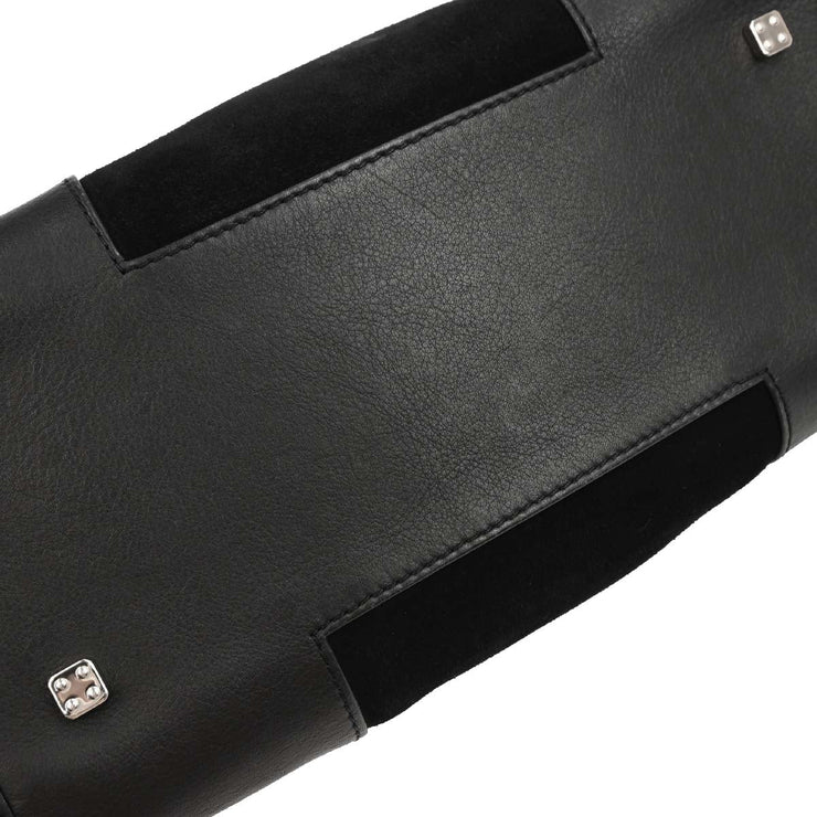 Loewe Black Suede Amazona 28 Handbag 060709 134698