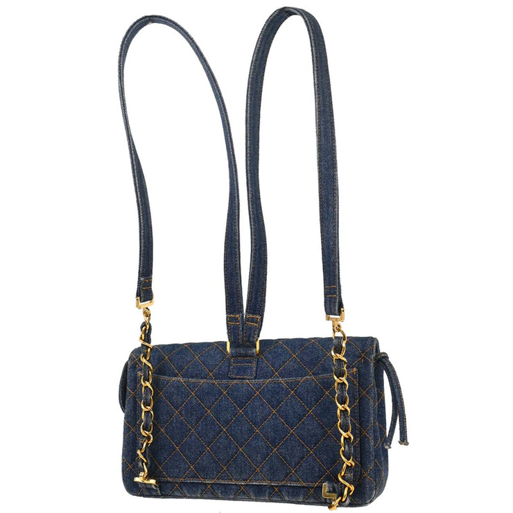 Chanel Denim Blue Backpack 134699