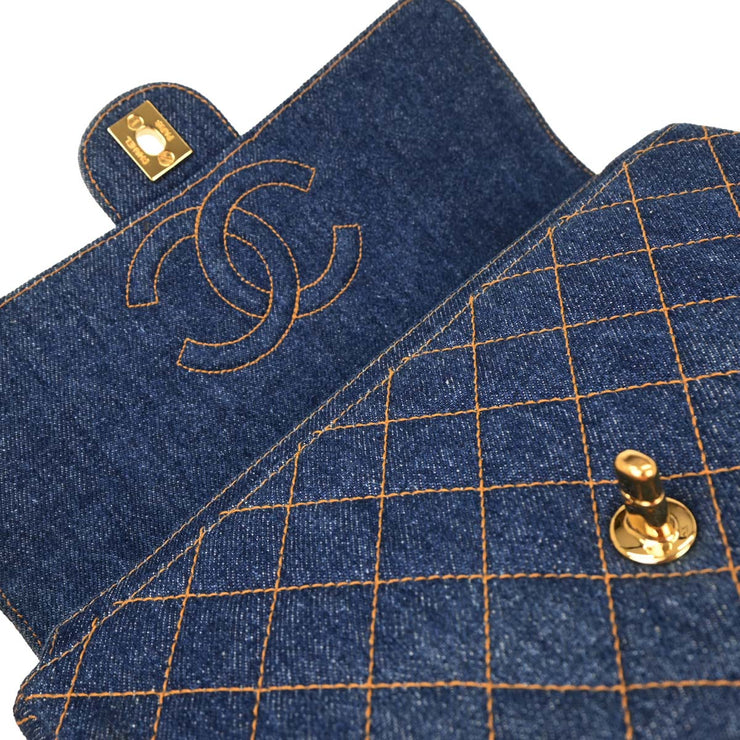 Chanel Denim Blue Backpack 134699