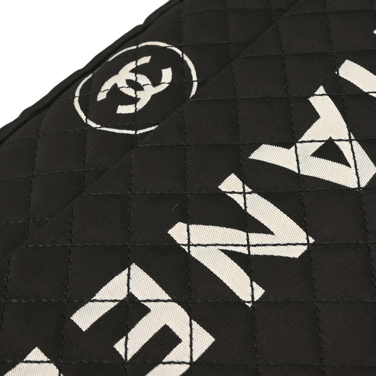 Chanel Black Satin Straight Flap Shoulder Bag 134701