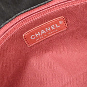 Chanel Black Satin Straight Flap Shoulder Bag 134701