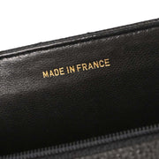 Chanel Black Calfskin Chevron Shoulder Bag 134702
