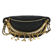 Chanel Black Calfskin All About Chains Bum Bag 134707