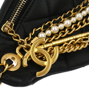 Chanel Black Calfskin All About Chains Bum Bag 134707