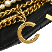 Chanel Black Calfskin All About Chains Bum Bag 134707