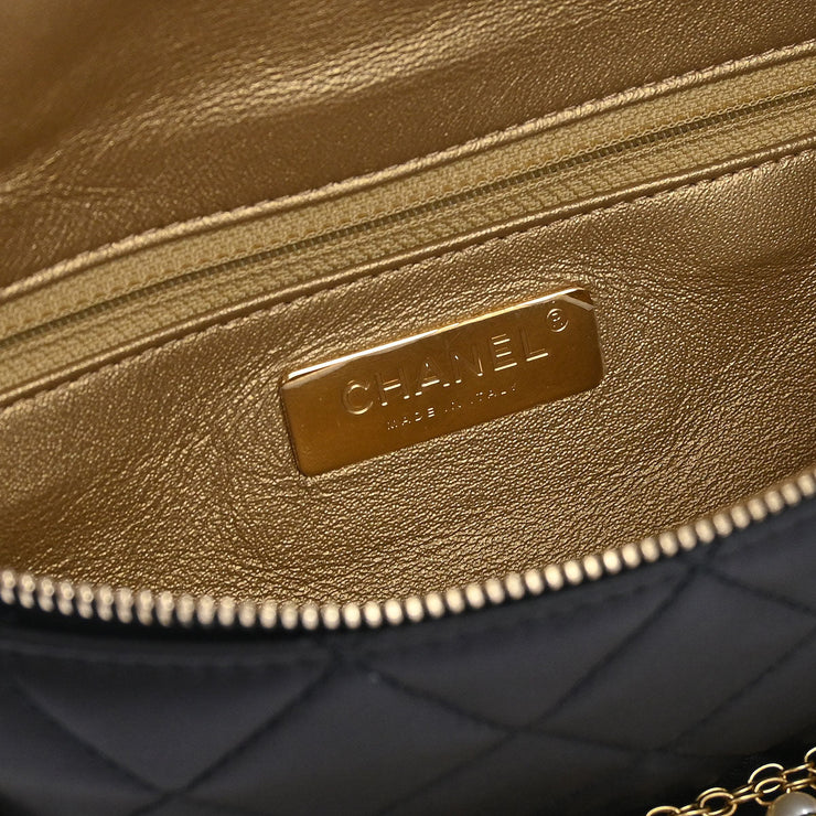 Chanel Black Calfskin All About Chains Bum Bag 134707
