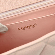 Chanel Pink Calfskin Jumbo Classic Flap Shoulder Bag 134713