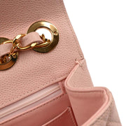 Chanel Pink Calfskin Jumbo Classic Flap Shoulder Bag 134713