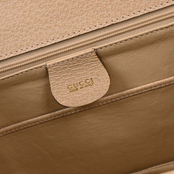 Gucci Beige Pigskin Bamboo 2way Handbag 000-2113-0633 134715