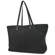 Saint Laurent Black Raffia Tassel Tote Handbag TCT490793¥0918 134716