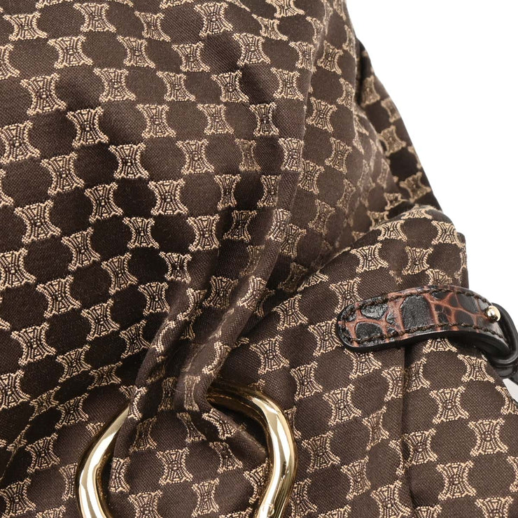 Celine Brown Canvas Macadam Handbag WC-ST-0059 134720