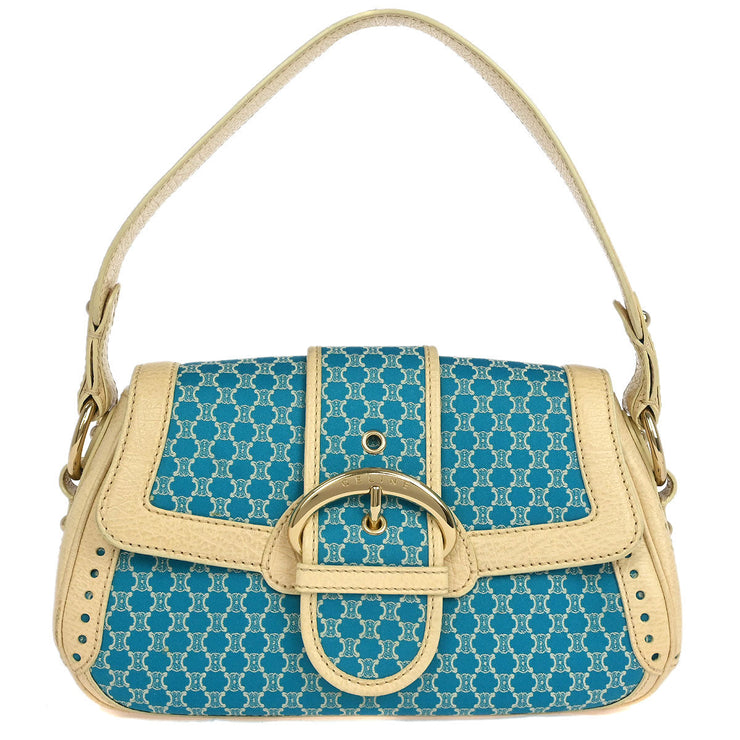 Celine Blue Canvas Macadam Handbag SAS0/46 134721