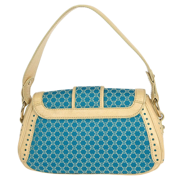 Celine Blue Canvas Macadam Handbag SAS0/46 134721