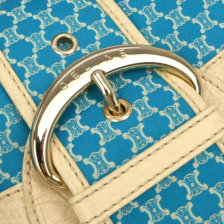 Celine Blue Canvas Macadam Handbag SAS0/46 134721