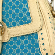 Celine Blue Canvas Macadam Handbag SAS0/46 134721