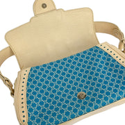 Celine Blue Canvas Macadam Handbag SAS0/46 134721