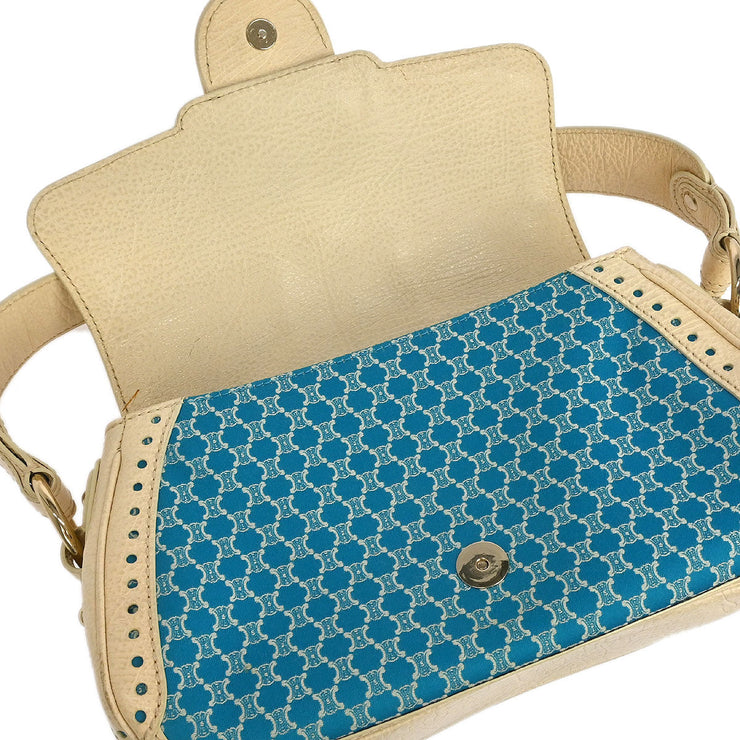 Celine Blue Canvas Macadam Handbag SAS0/46 134721