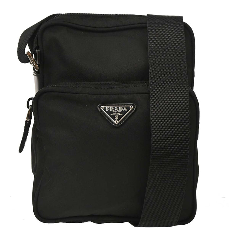 Prada Black Nylon Shoulder Bag 161 134725