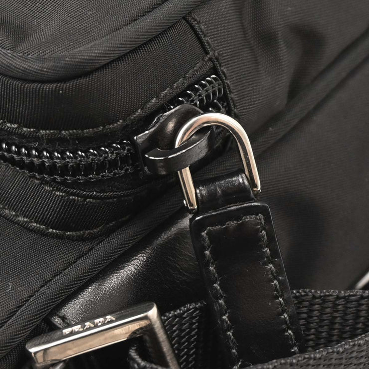 Prada Black Nylon Shoulder Bag 161 134725