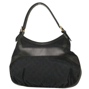 Gucci Black Canvas GG Queen Hobo Handbag 189885 001013 134727