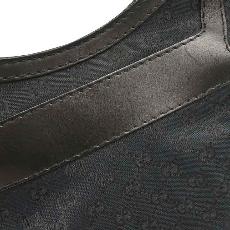 Gucci Black Canvas GG Queen Hobo Handbag 189885 001013 134727